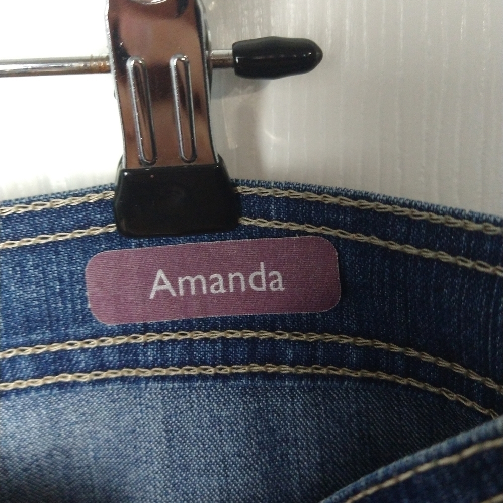 Gloria Vanderbilt  woman 12S denim blue 5 pocket Amanda Jeans casual straight - Picture 6 of 11